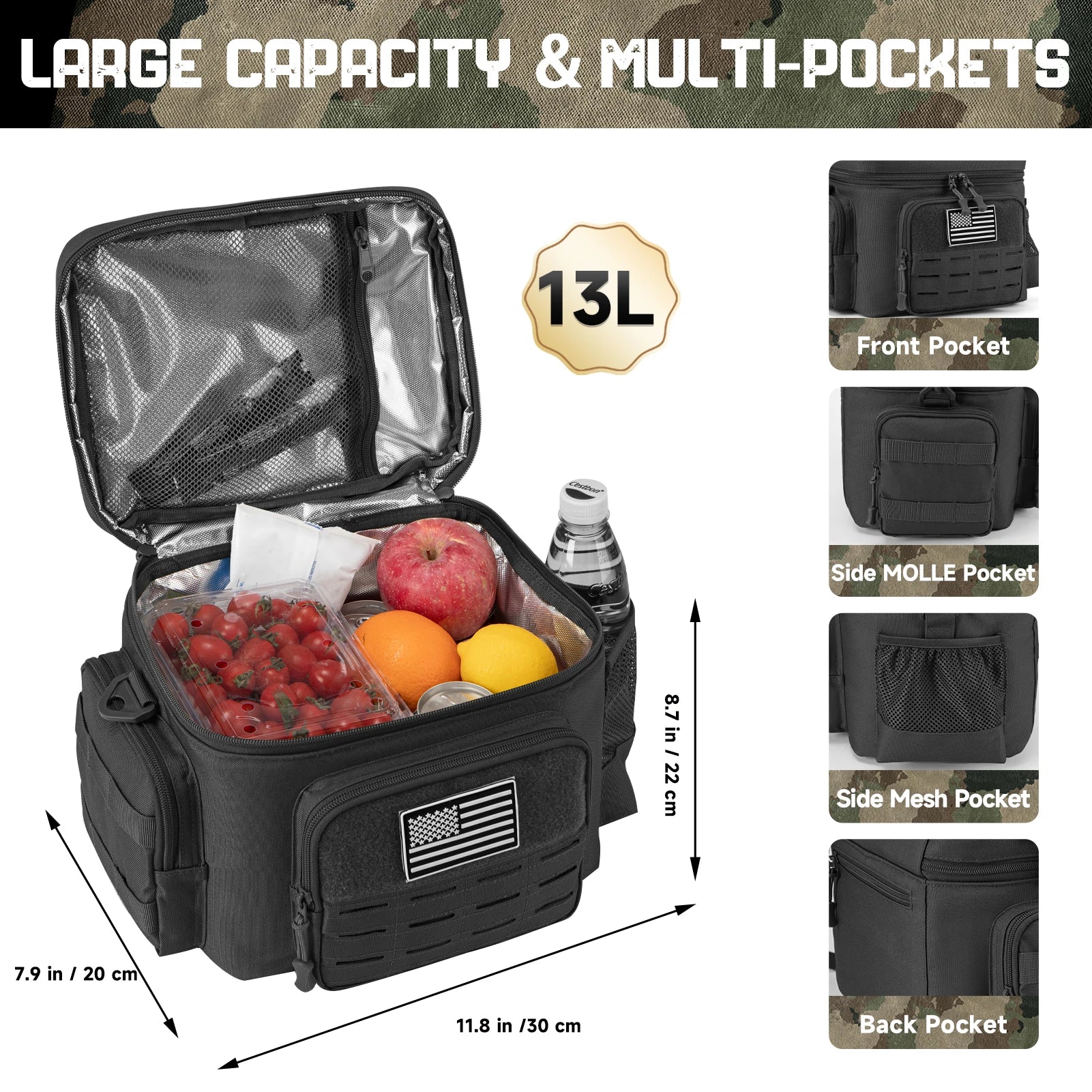 Rugged, Insulated, Cooler/Food Grab Bag