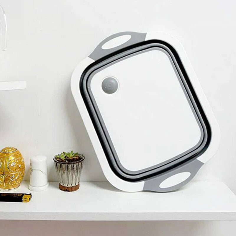 Multi-Use Foldable Wash Basin and Cutting Board